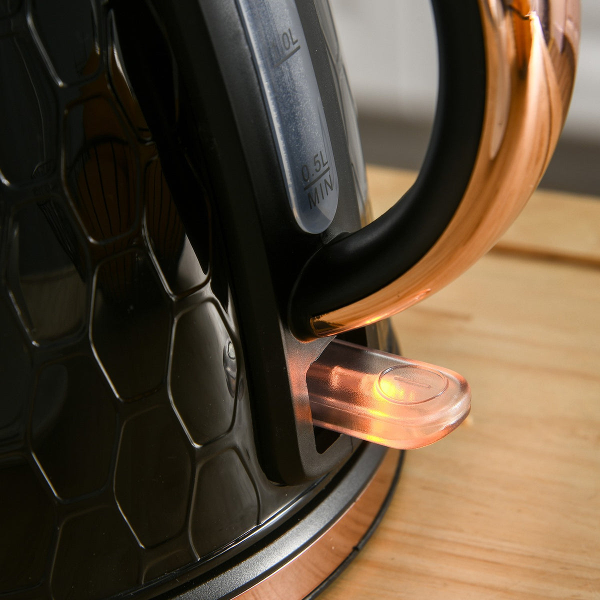 Waterkoker, 2200 W, venster, filter, zwart