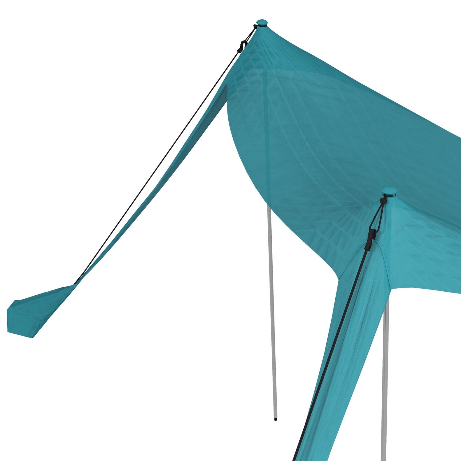 Waterdicht zonnescherm met UV-bescherming, 2,15x2x2M hemelsblauw