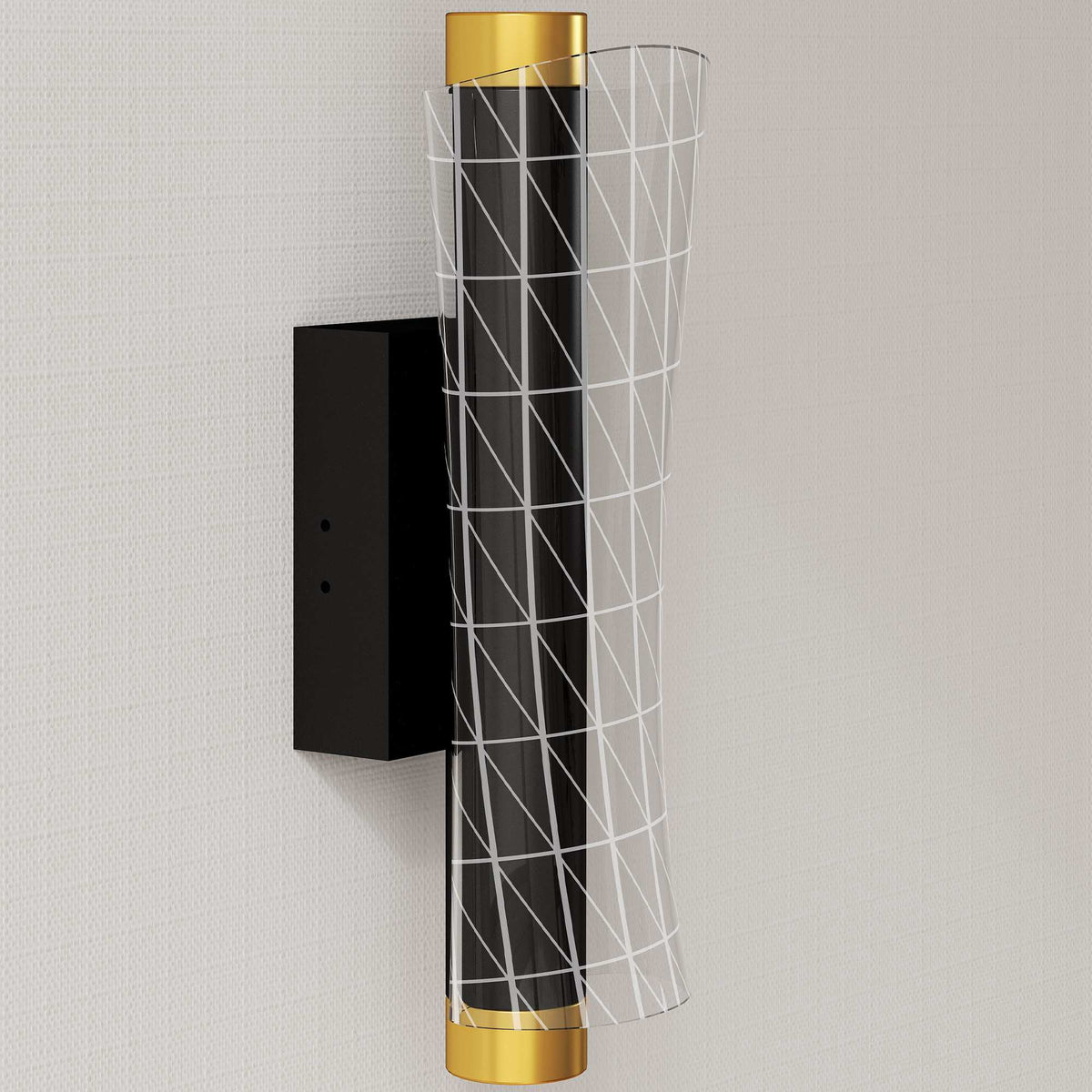 Set wandlampen, geometrisch ontwerp, 3 lichtkleuren, 9W led