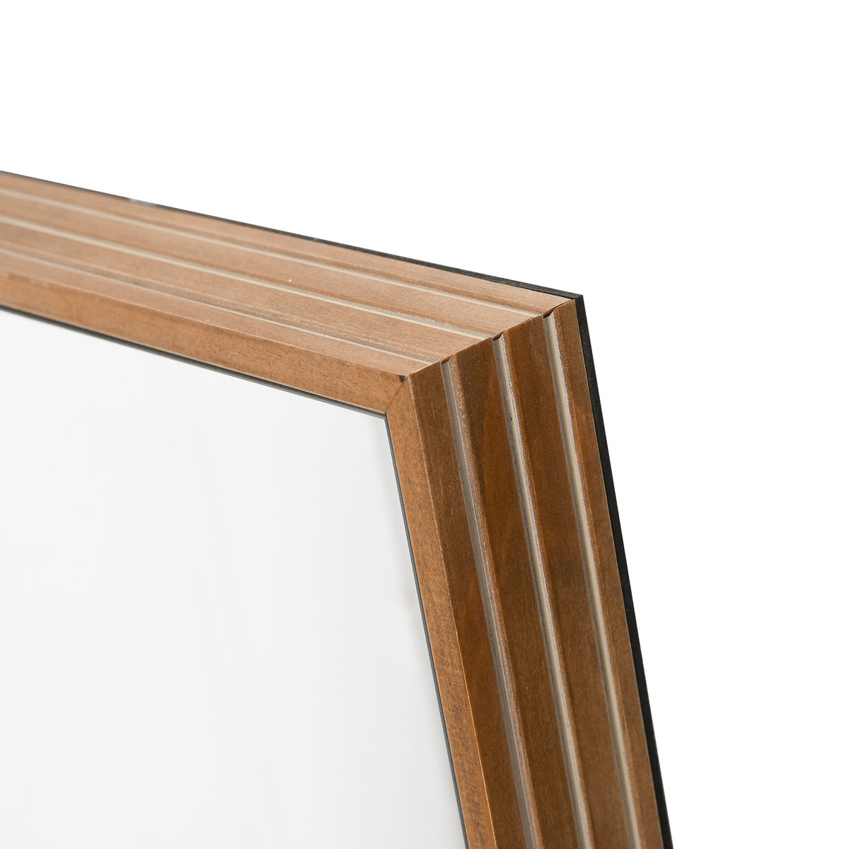 Wandspiegel 125x45 cm – Houten lijst, natuurlijke afwerking