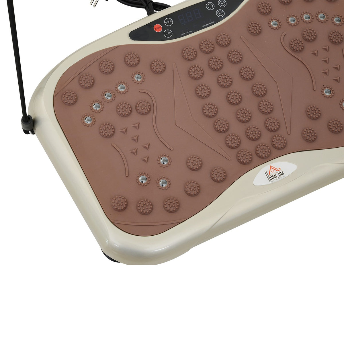 Trillingsplaat Fitnesstrainer met LED-display en banden