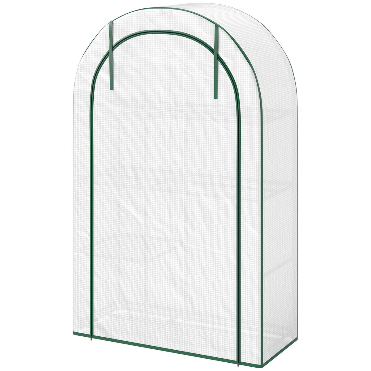 Wintervaste stalen kas met schappen – 100x45x160 cm