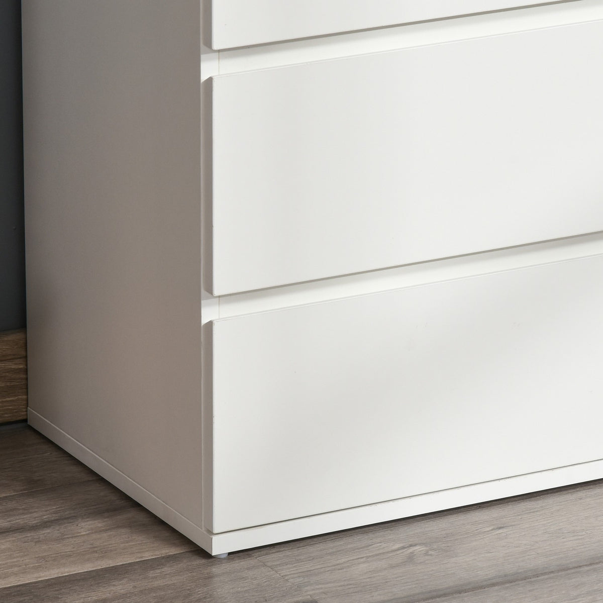 Witte commode - Dressoir met 4 laden met kantelbeveiliging