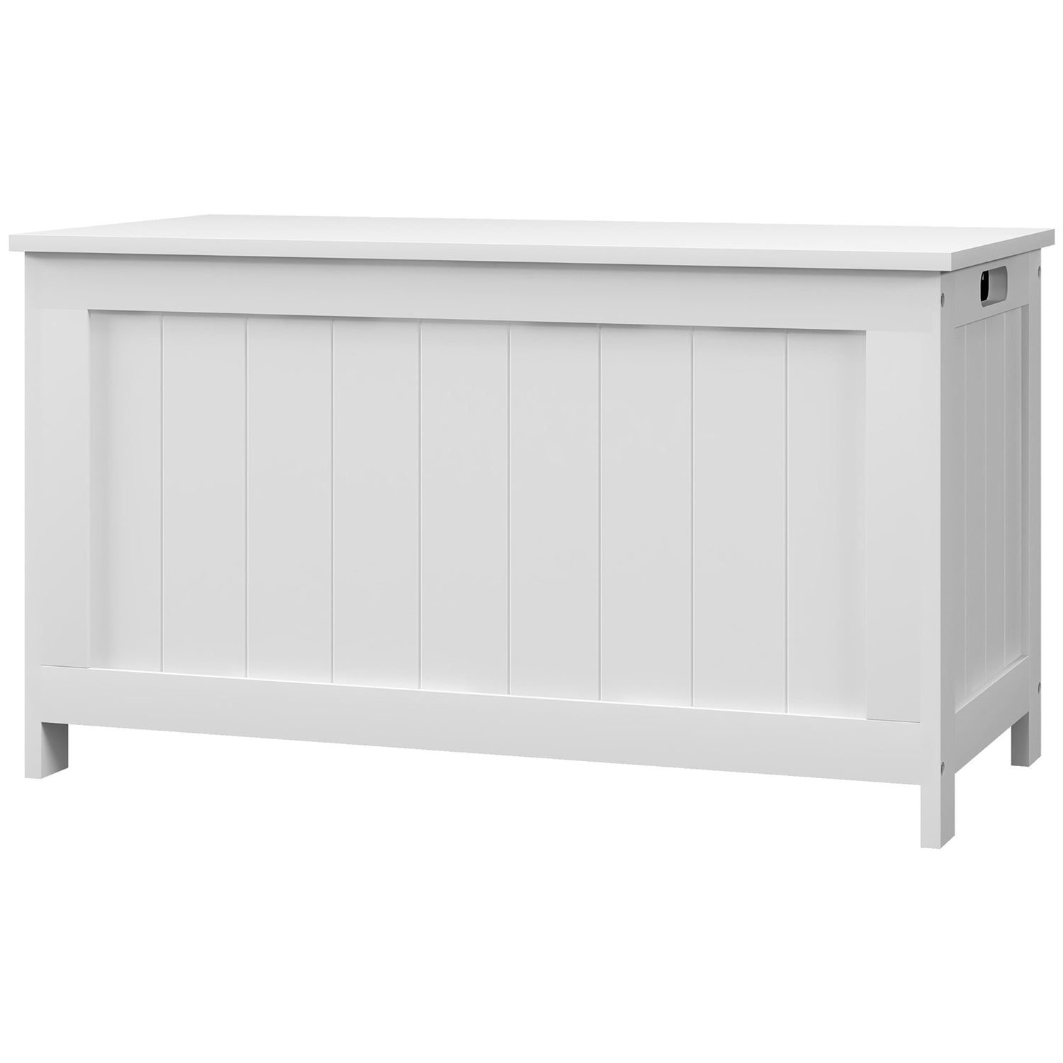 Witte opbergdoos met deksel en handvat – 81x40x46 cm
