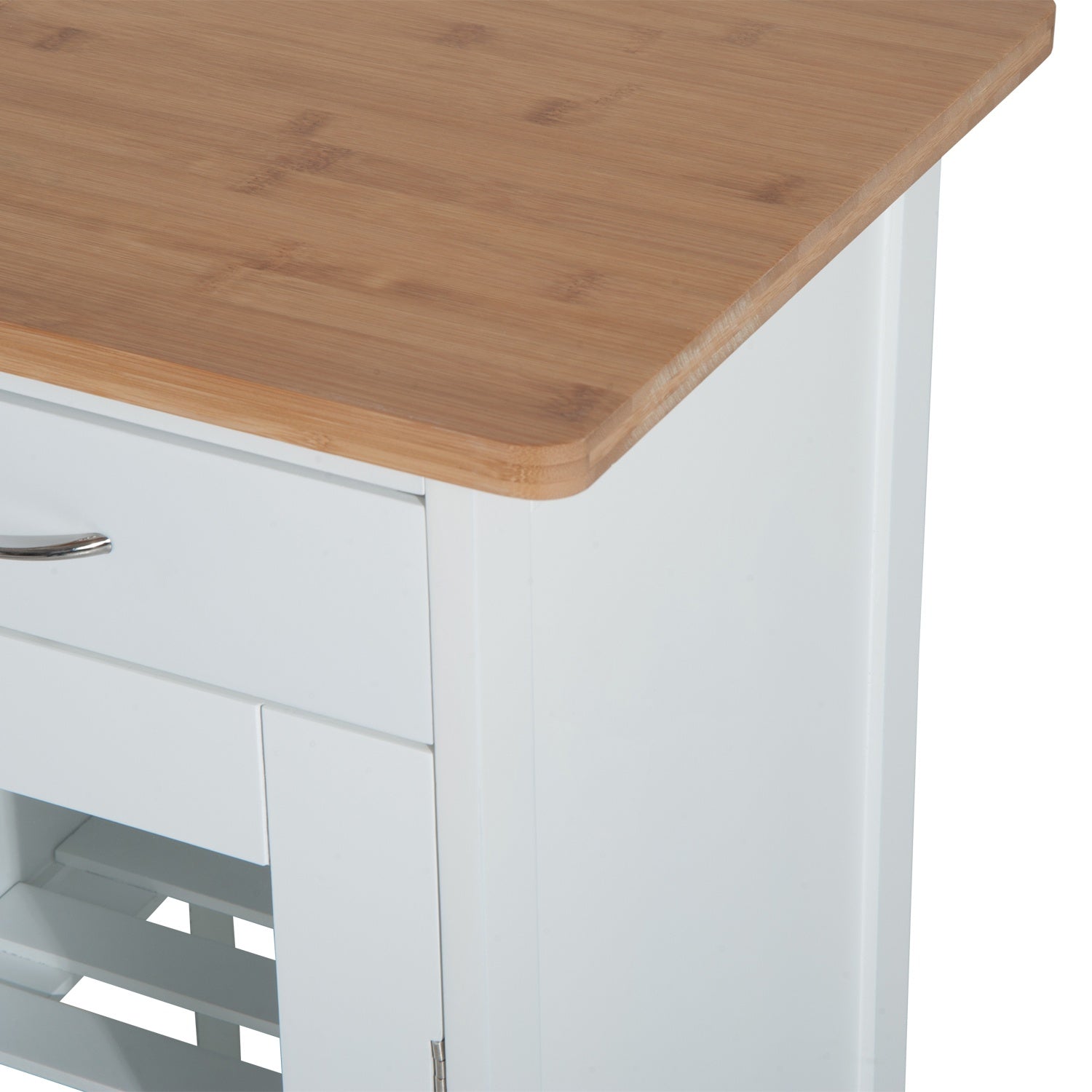 Witte houten keukentrolley – Praktisch en stijlvol design