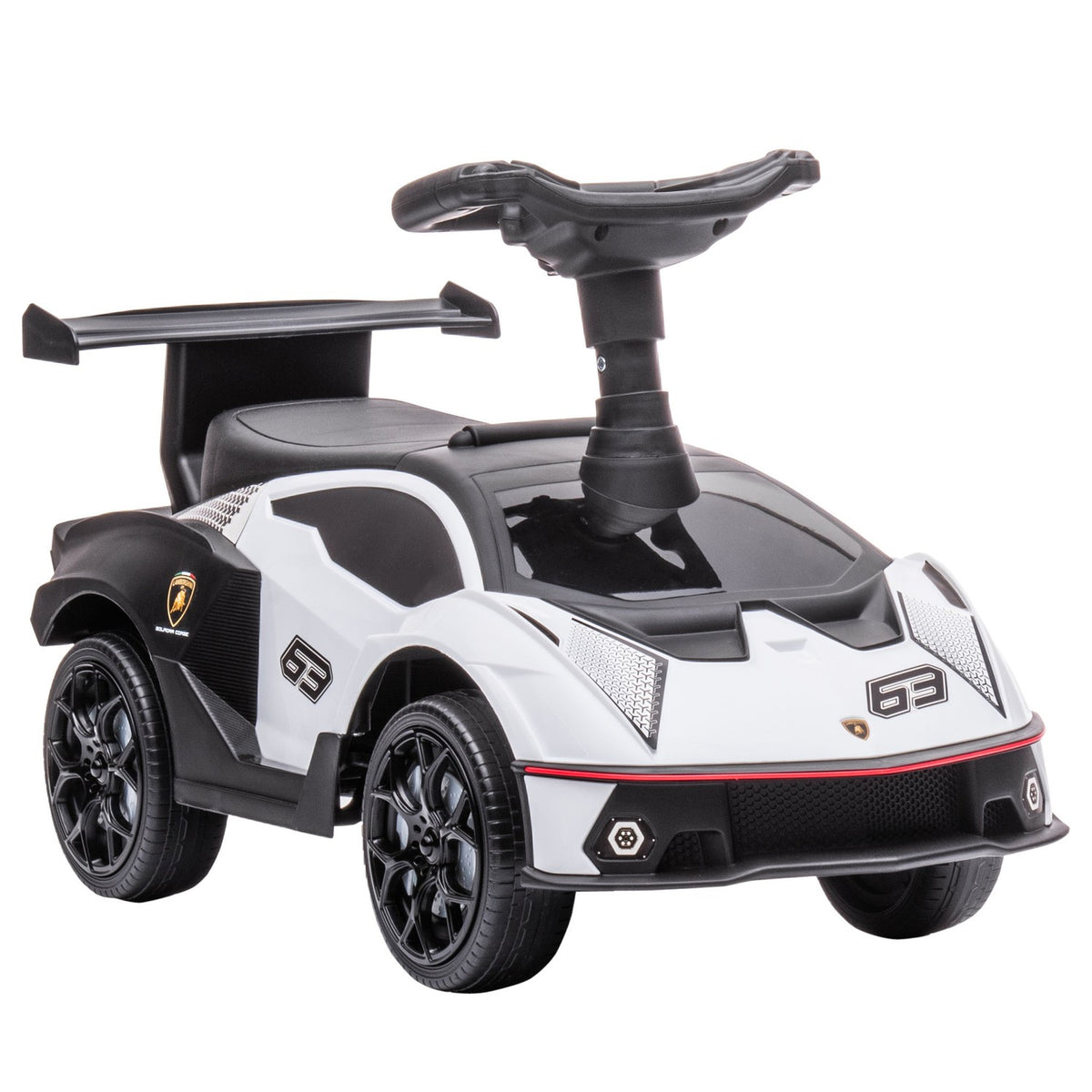 Kinderloopauto met opbergruimte, claxon en motorgeluiden