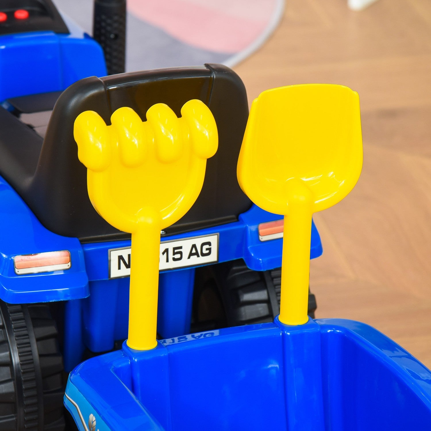 Rutschauto für Kinder mit Hupe – blau, Kunststoff/Metall