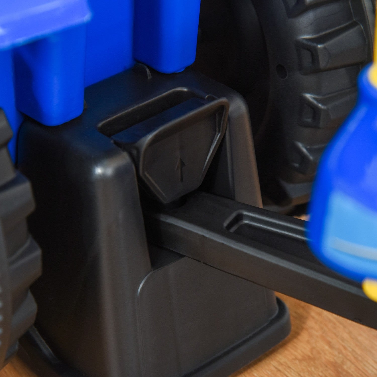 Rutschauto für Kinder mit Hupe – blau, Kunststoff/Metall