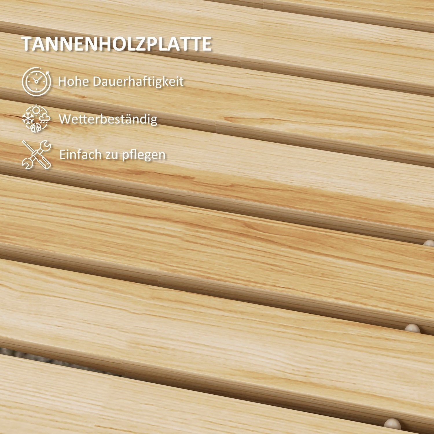 120 cm Decoratieve houten tuinroute – weerbestendig dennenhout