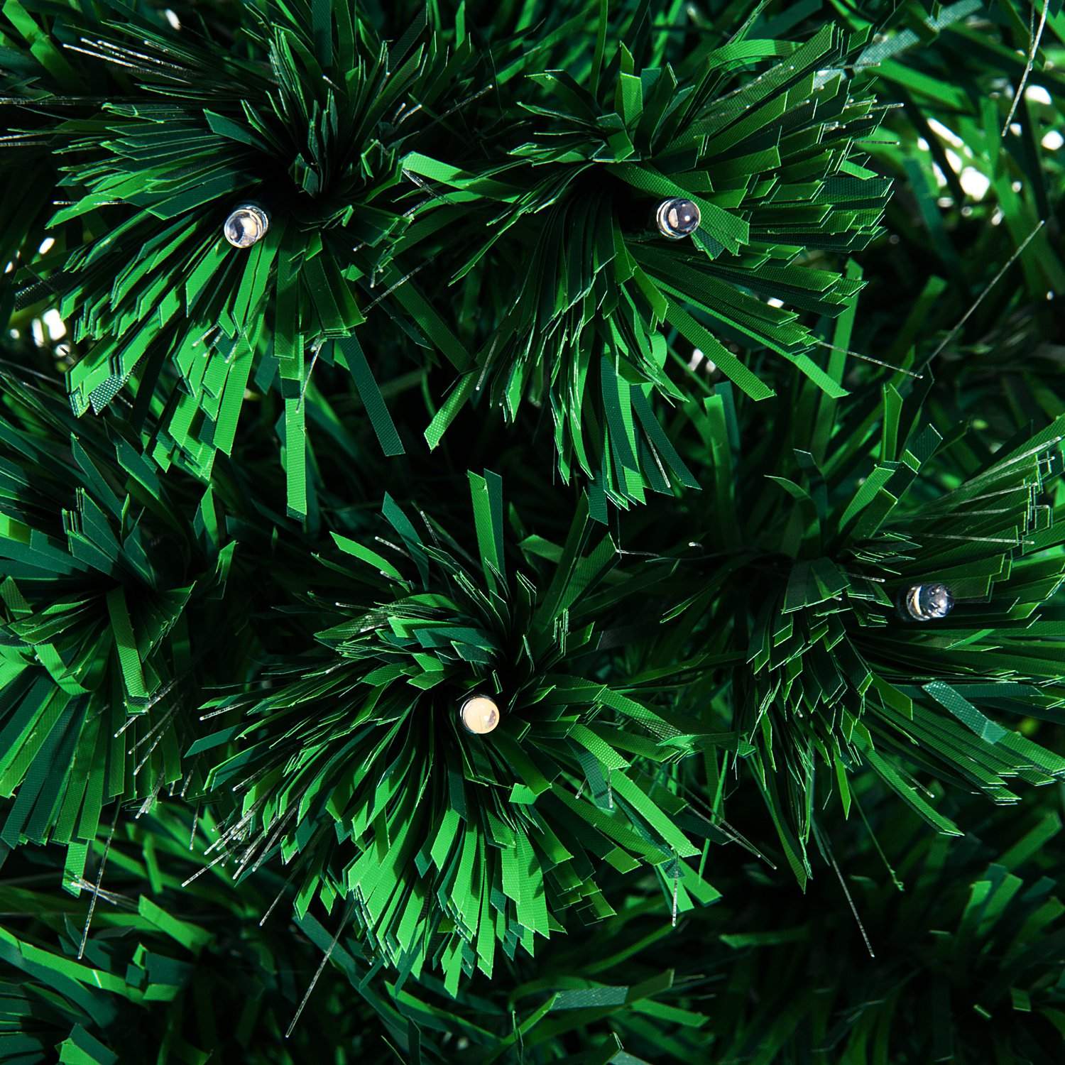 Kunstmatige kerstboom van 120 cm met LED-glasvezelverlichting