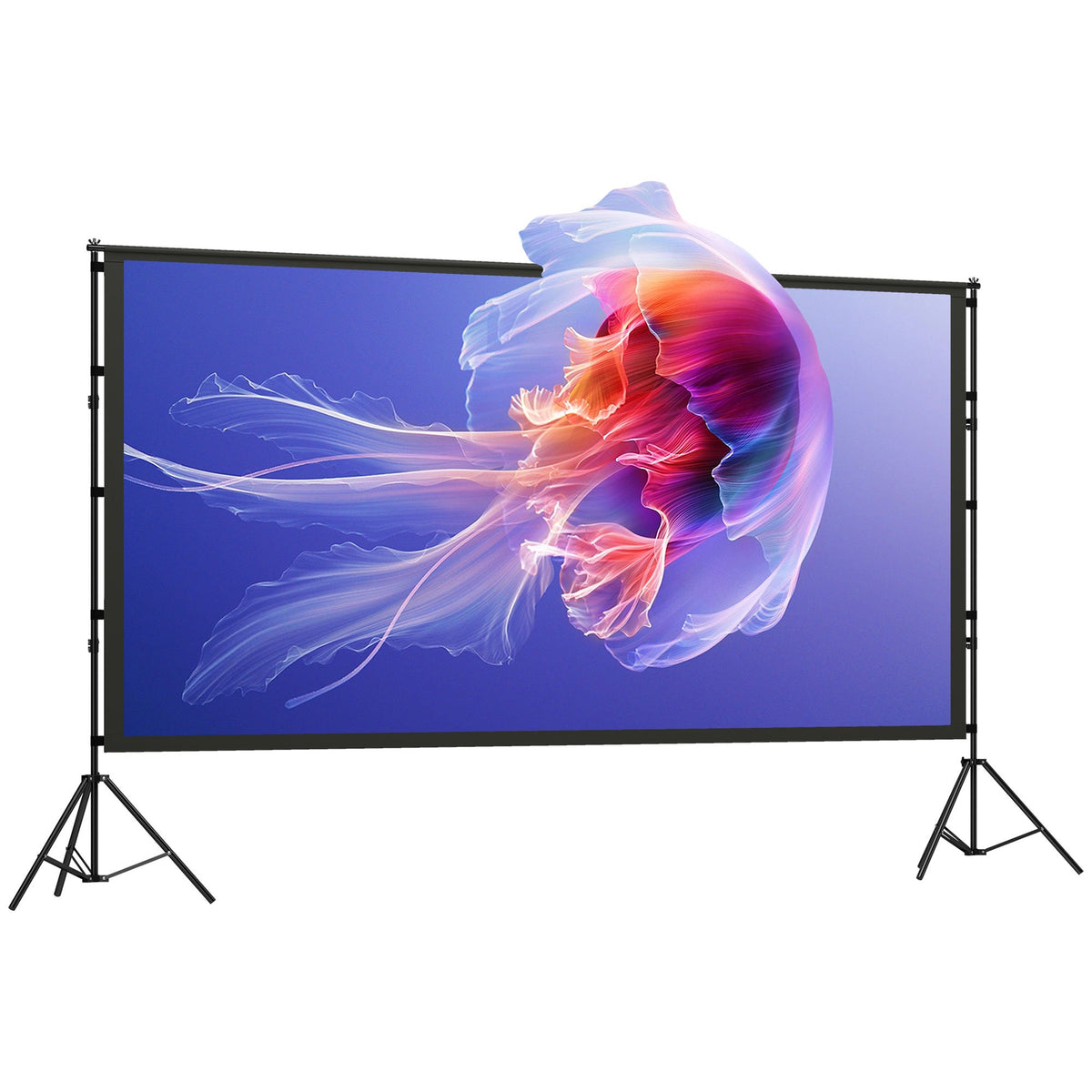 120" projectorscherm, dubbel statief