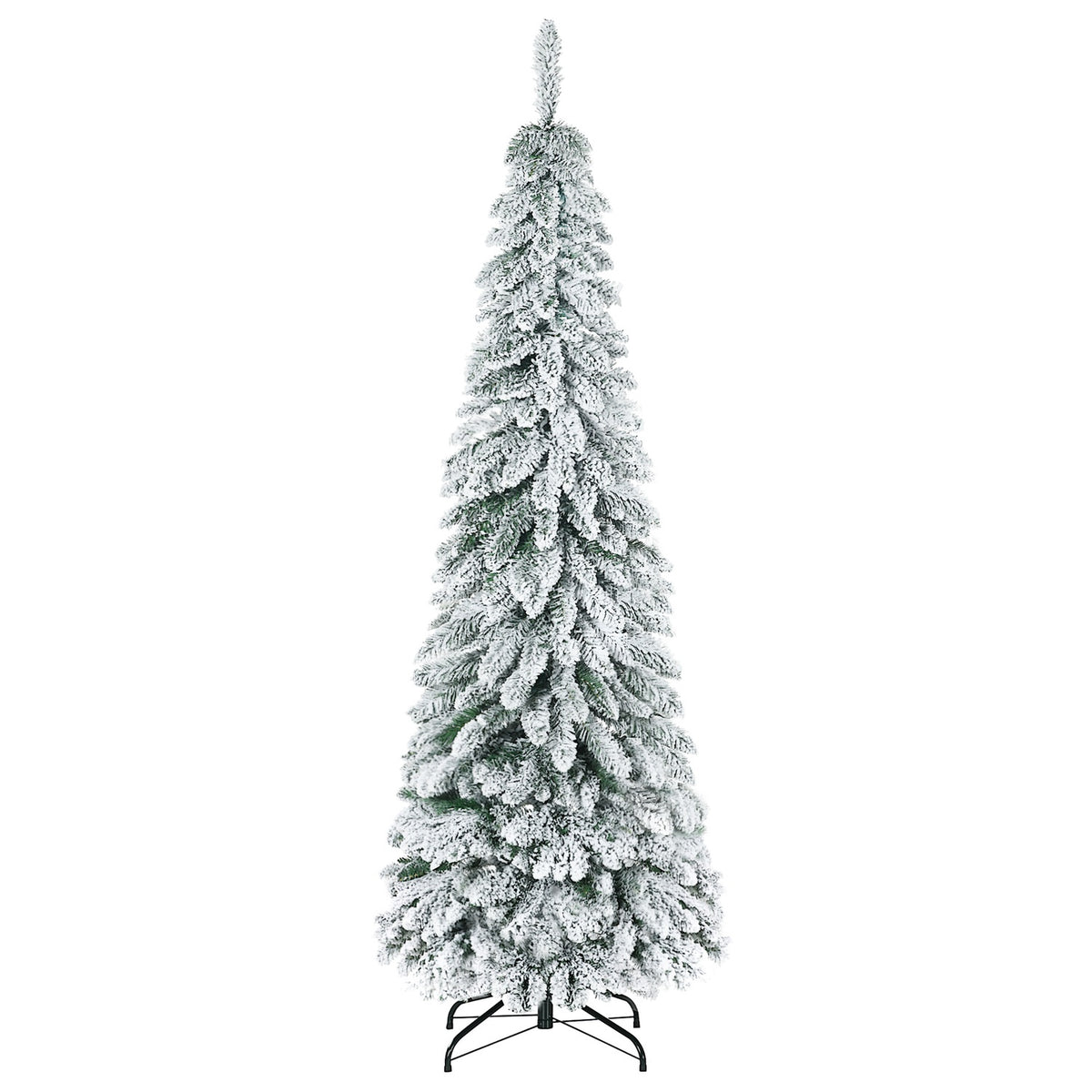 Kunstkerstboom van 180 cm met sneeuw en standaard