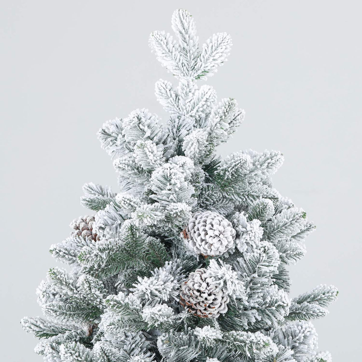 Kunstkerstboom van 180 cm, besneeuwd, opvouwbare metalen standaard