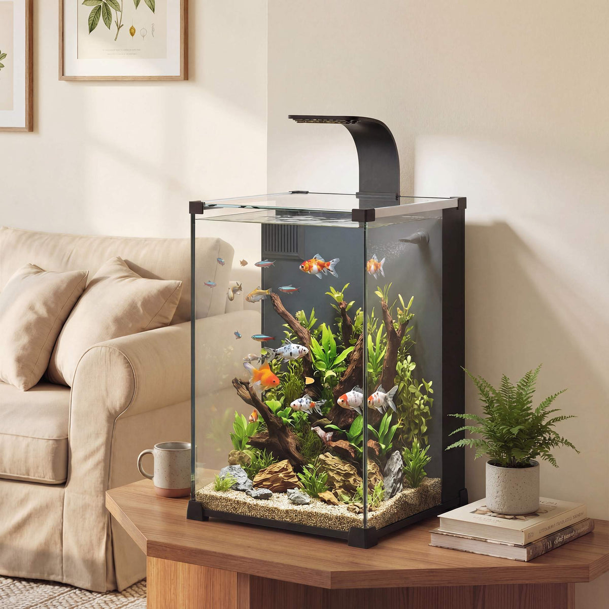 36L Nano-aquariumset met ledverlichting en filter
