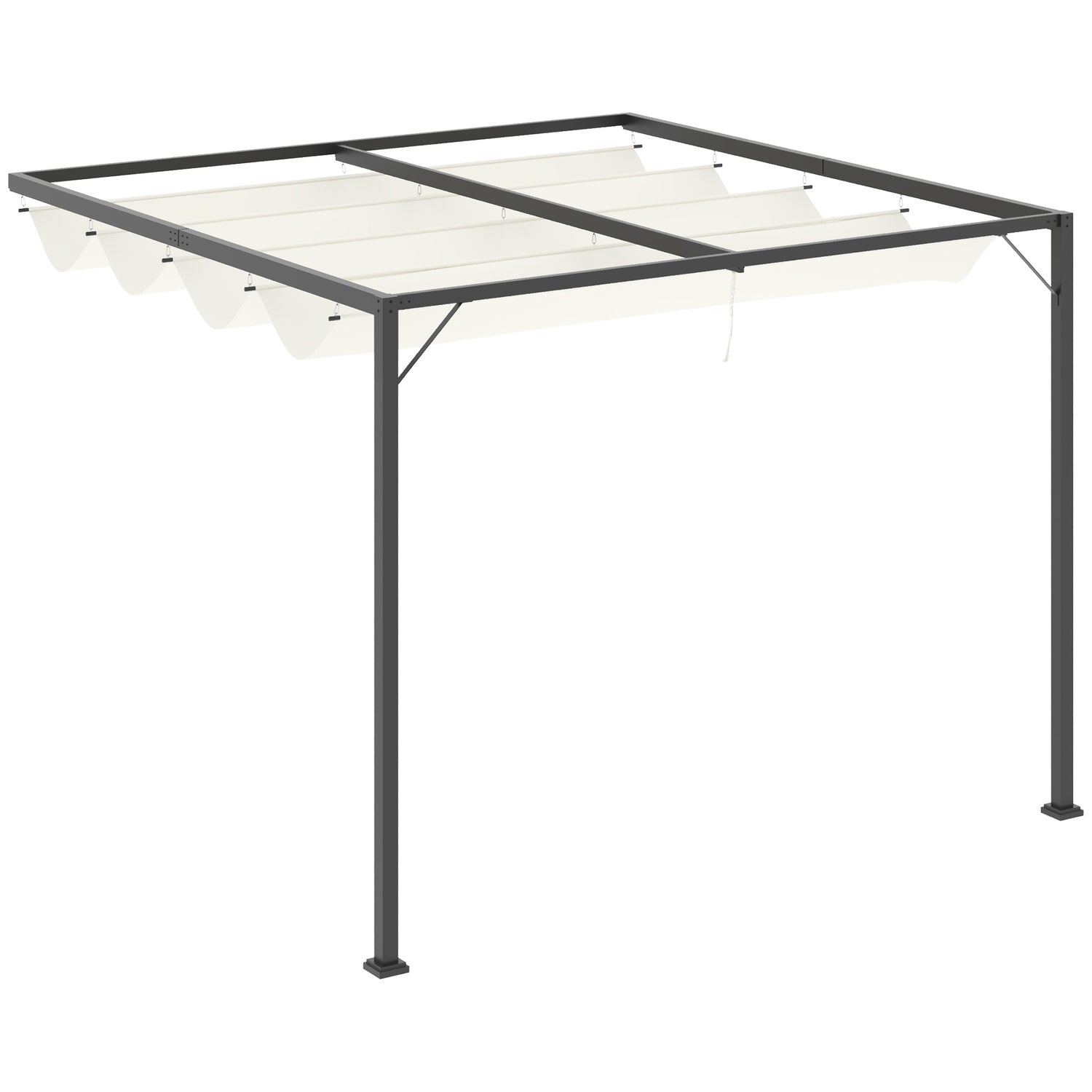 3x3m weerbestendige pergola Tuinhuisje met stoffen dak