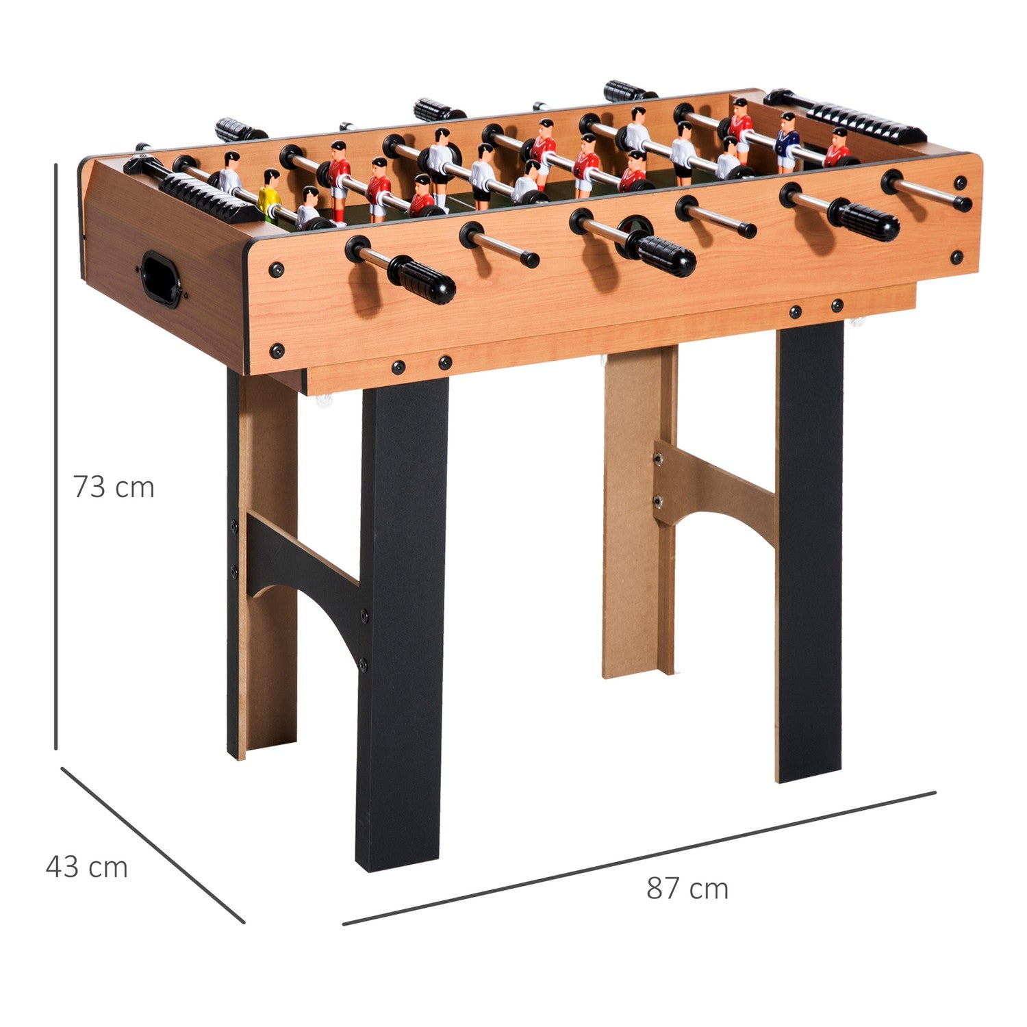 4-in-1-multispeeltafel: voetbal, hockey, biljart, tennis