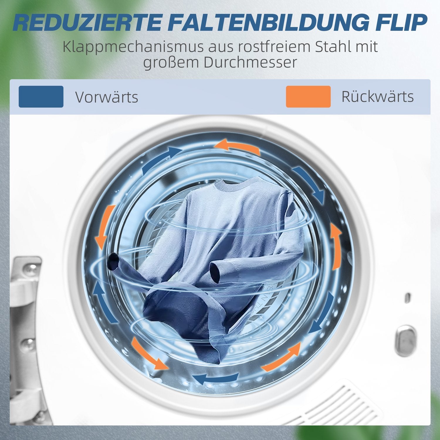 Sèche-linge à évacuation 4 kg, désinfection, mode intelligent, blanc