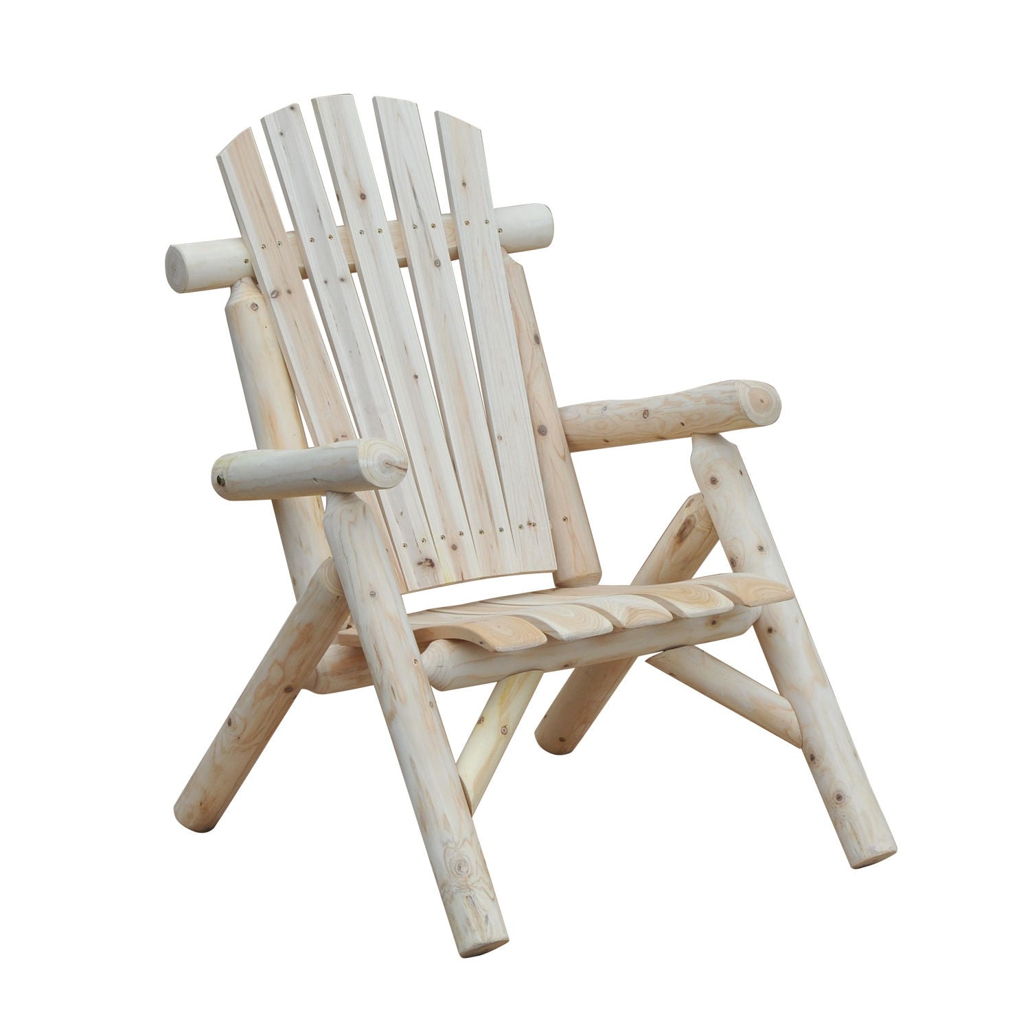 Adirondack houten tuinstoel – Hoge rugleuning met armleuningen, sparrenhout