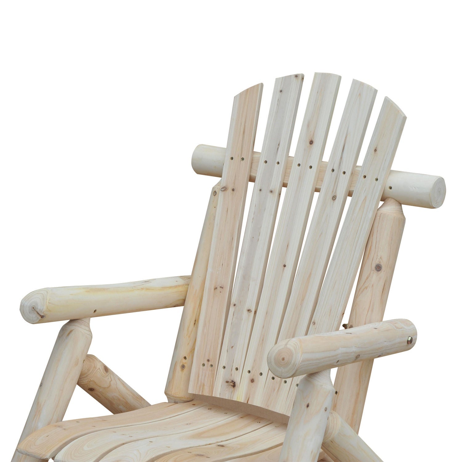 Adirondack houten tuinstoel – Hoge rugleuning met armleuningen, sparrenhout
