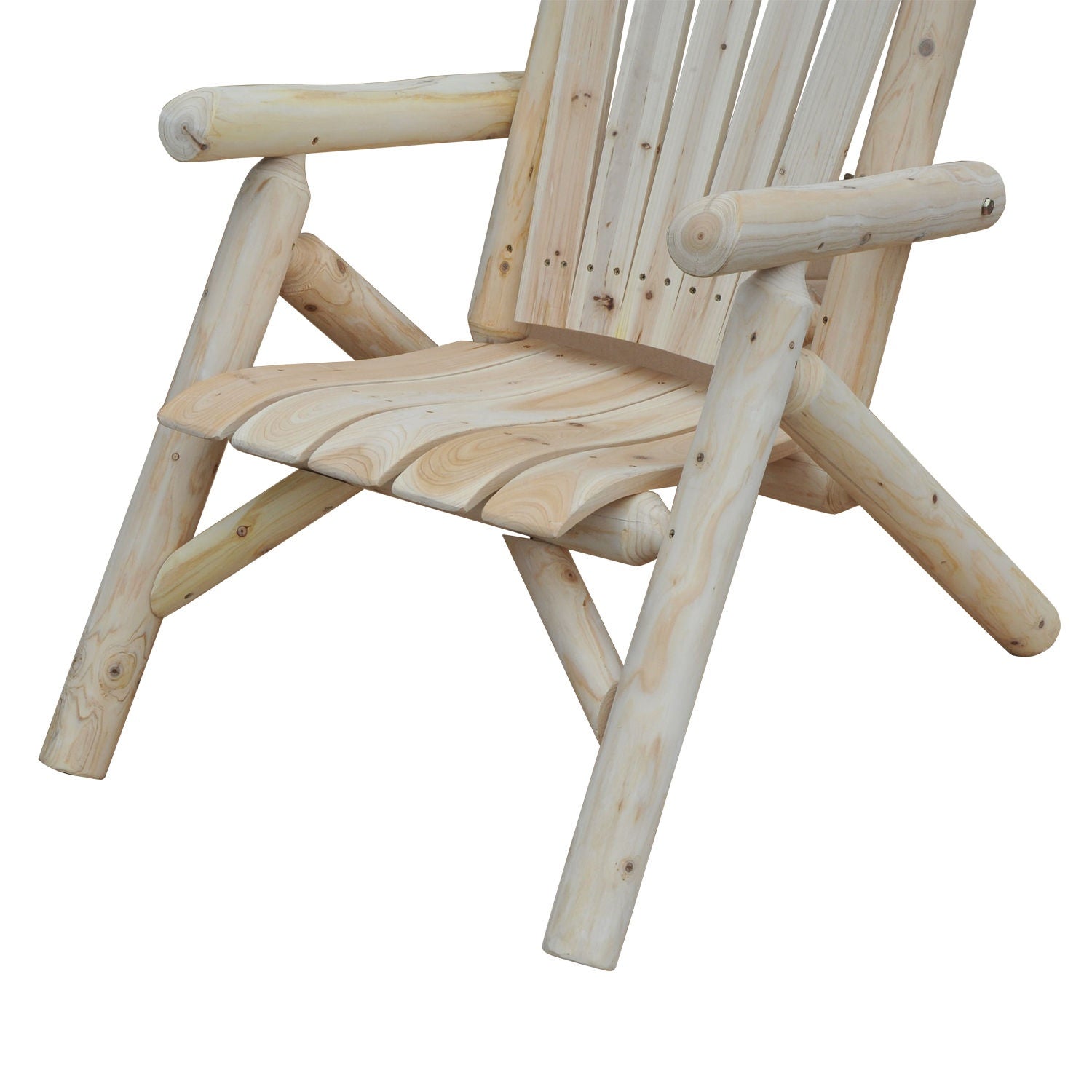 Adirondack houten tuinstoel – Hoge rugleuning met armleuningen, sparrenhout