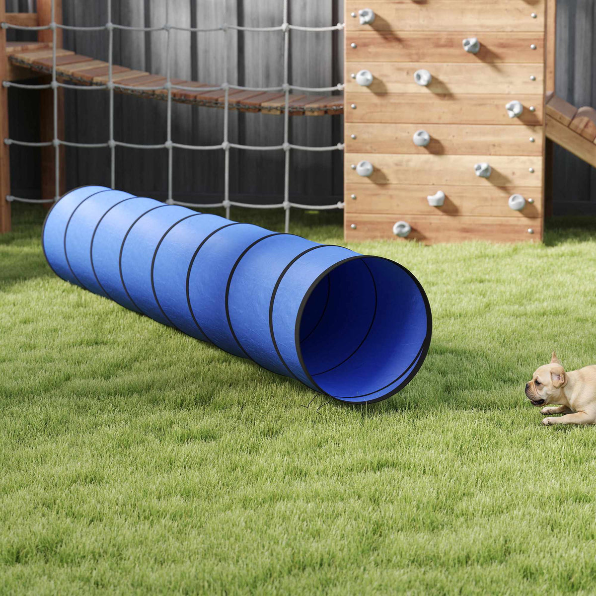 Agilitytunnel voor honden, 300 cm, Oxford-weefsel, met haringen