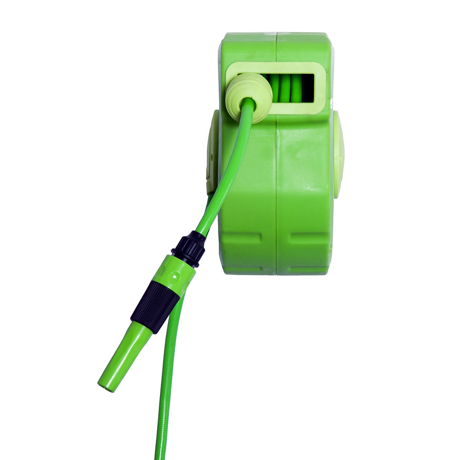 Automatische luchtslanghaspel, 11M, 180° draaibaar, groen