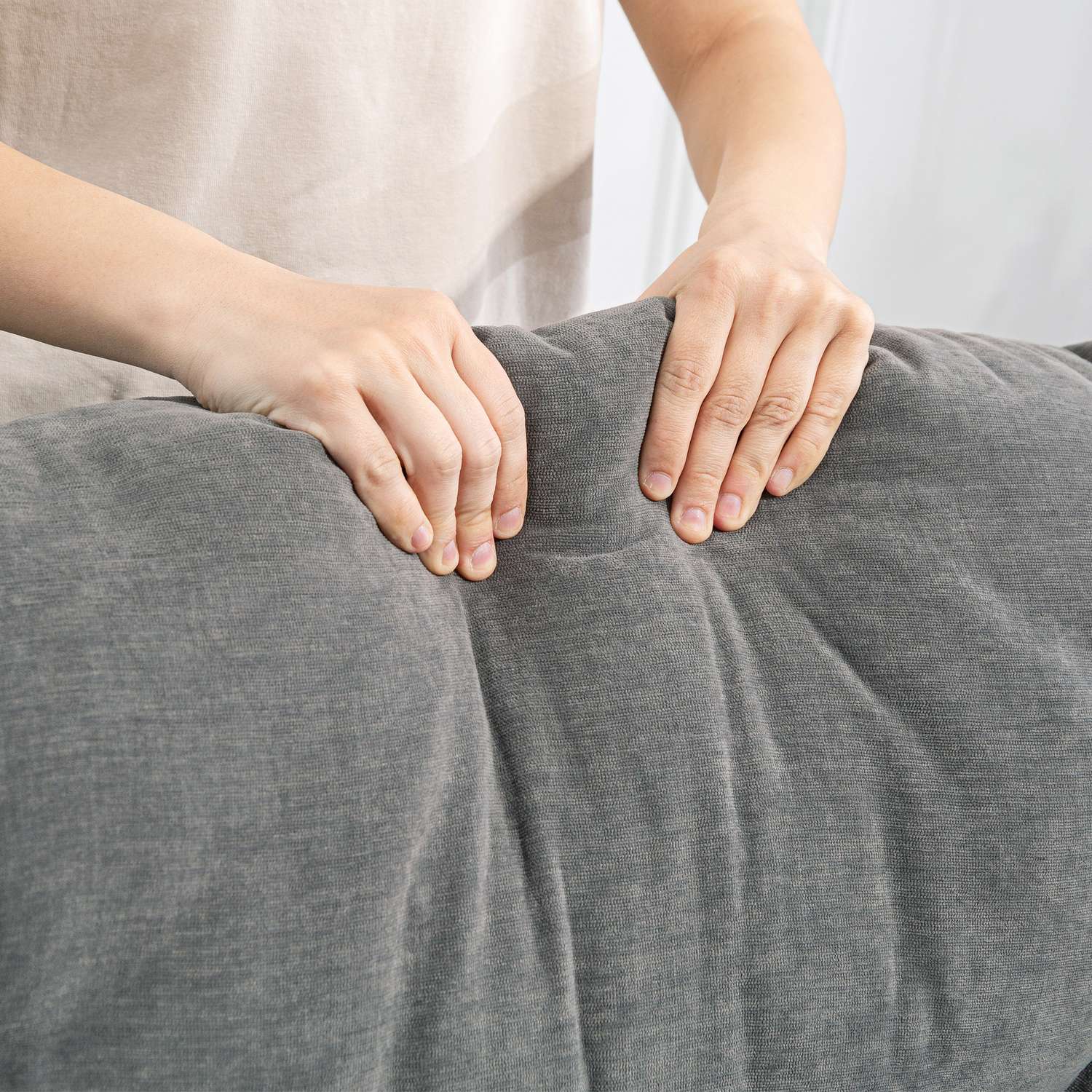 Ontspannende stoel met massagefunctie, ligfunctie, draaibare massagestoel, 4 zijvakken en afstandsbediening, donkergrijs