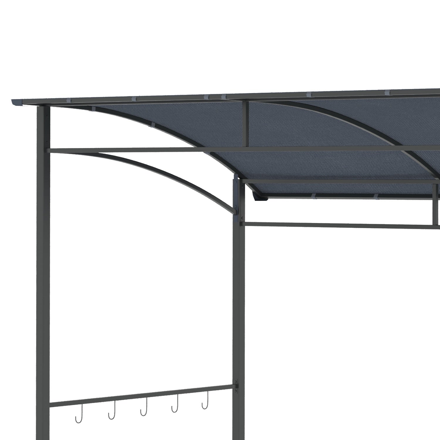 BBQ Pavillon Grillzelt, Wasserdicht UV-beständig, Grau