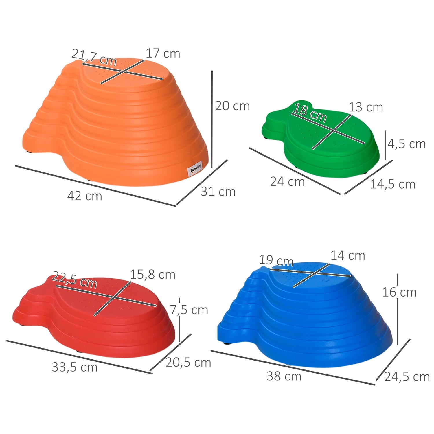 Balans Stapstenen, set van 11 – voor binnen/buiten