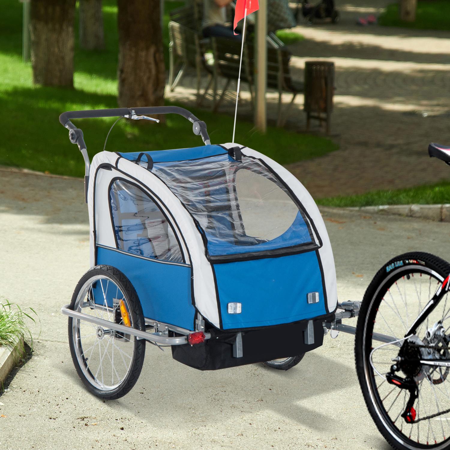 Kinderfietskar, blauw – regenhoes, ademende stof