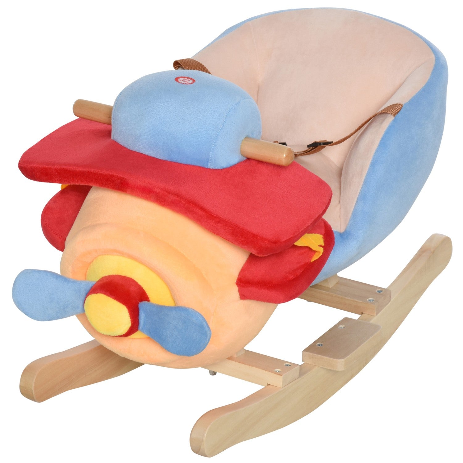 Hobbelschaap voor kinderen – Blauw & Rood, 60x33x45 cm