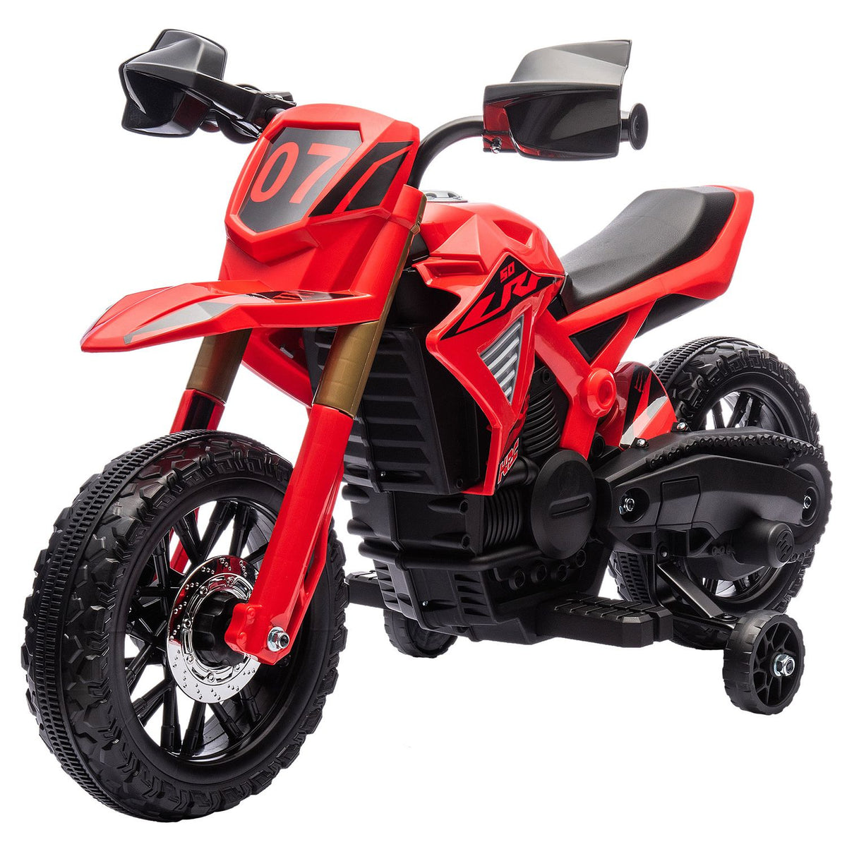 Kindermotor, 6 V, rood, 3-8 jaar
