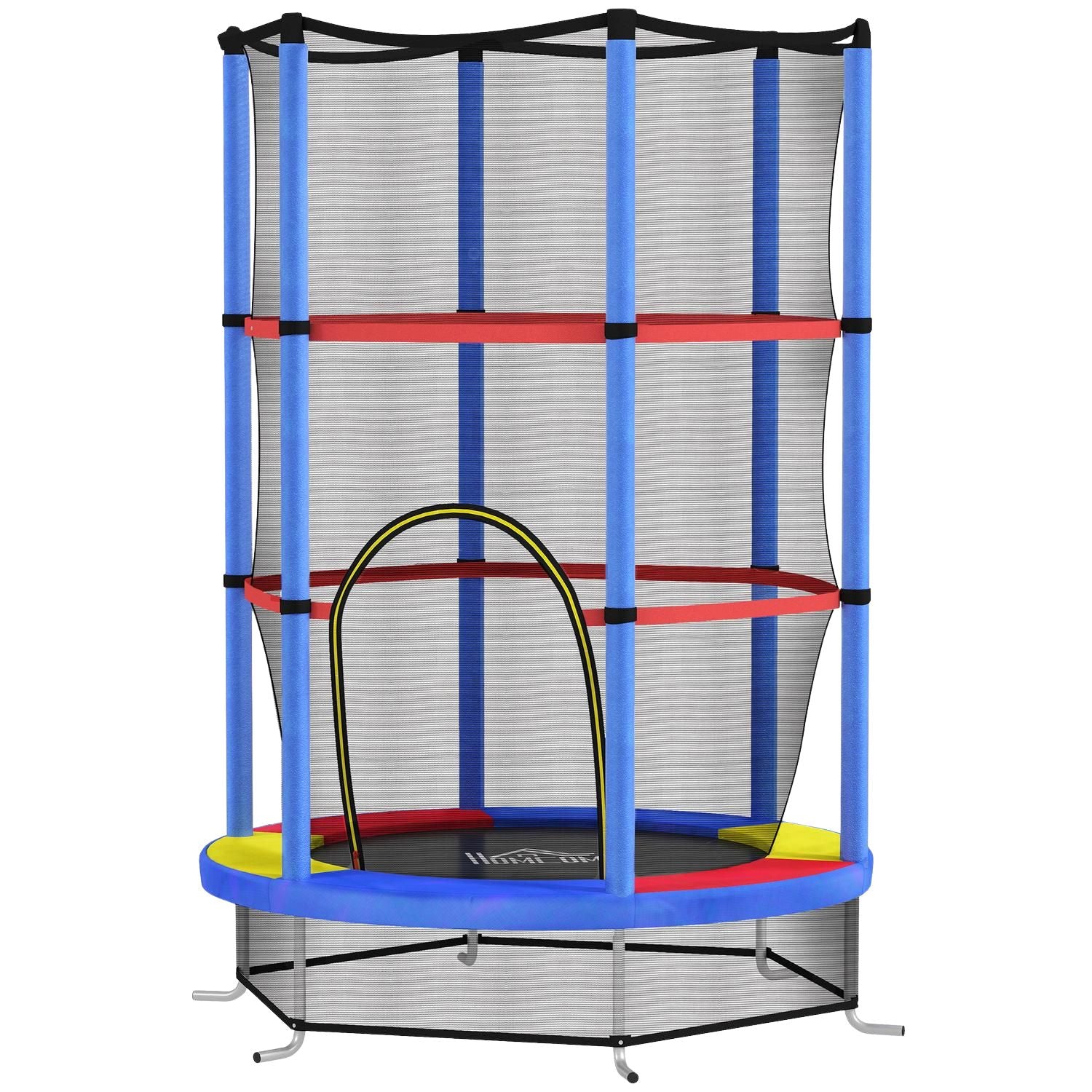 Kinderen trampoline met veiligheidsnet – binnen/buiten, Ø140 cm