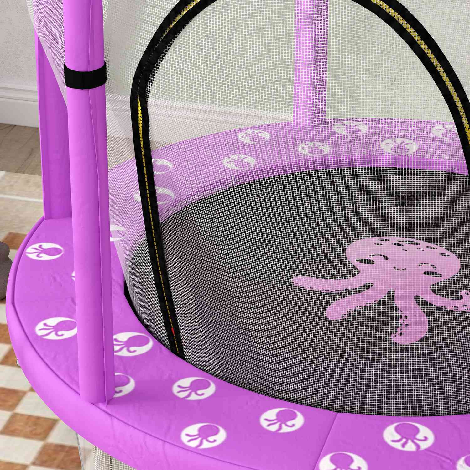 Kindertrampoline met vangnet, Ø 140 cm