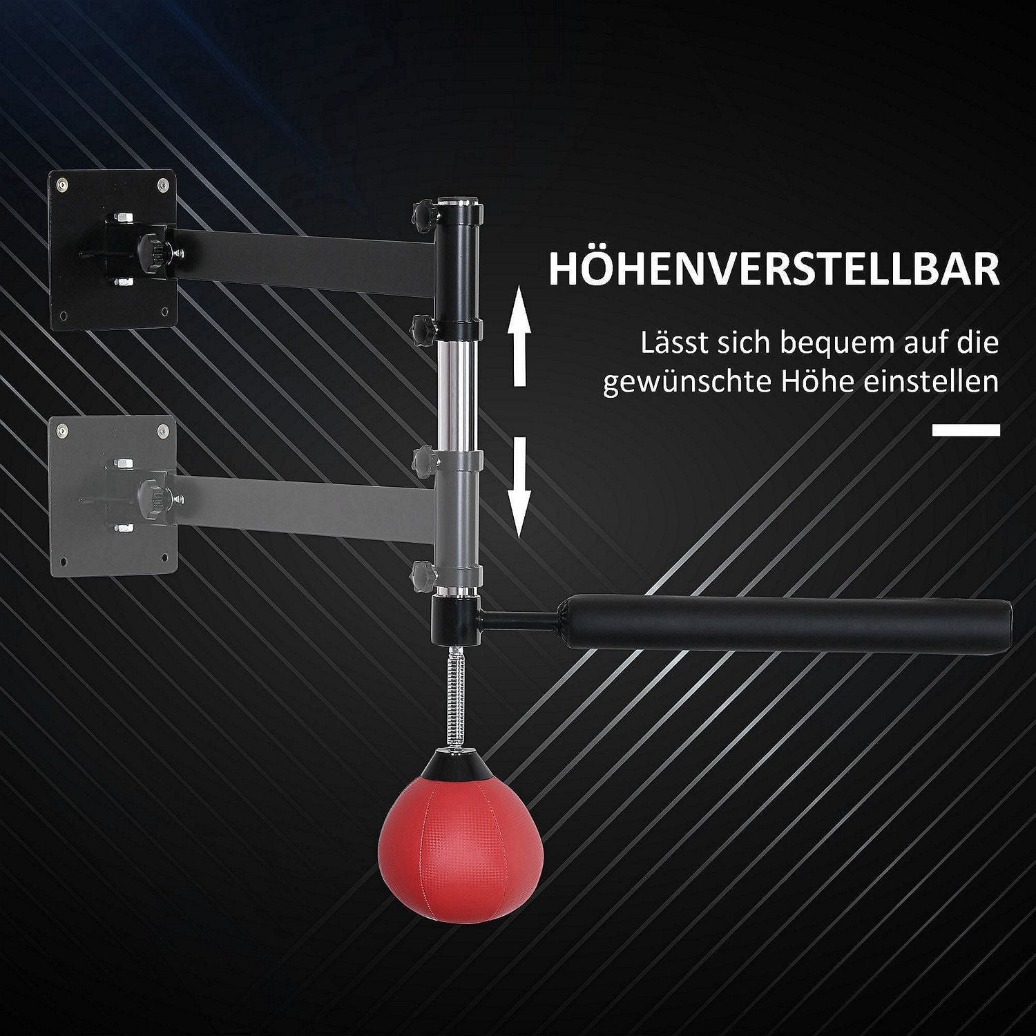 Boksframe met opklapbare reflexstang, in hoogte verstelbaar