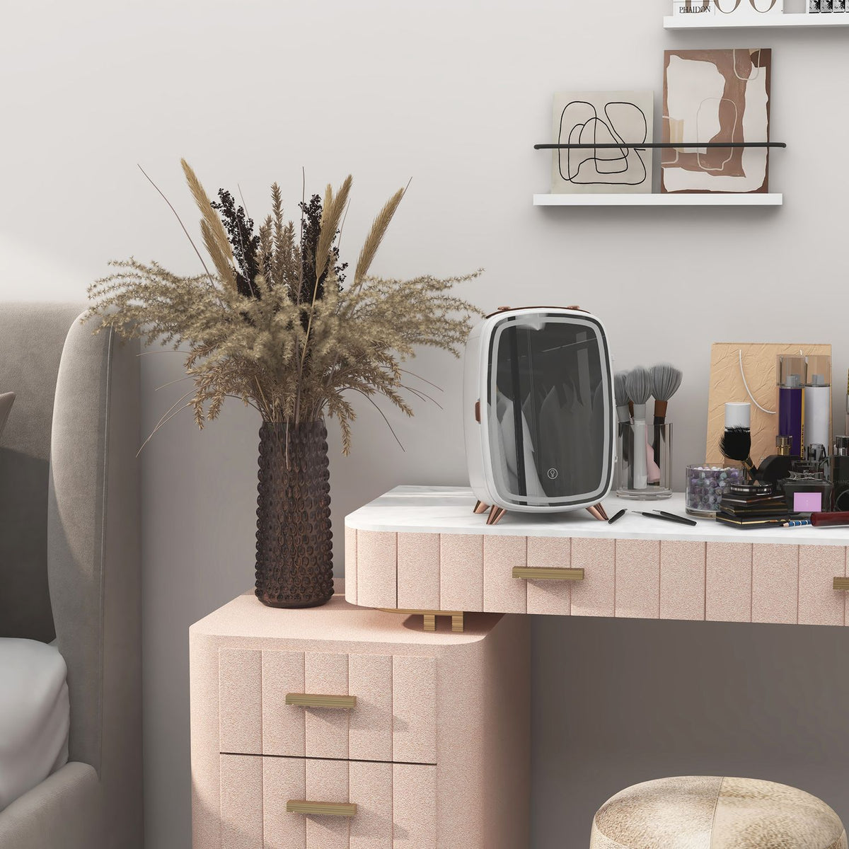 Draagbare minikoelkast 6L – koelt cosmetica en dranken