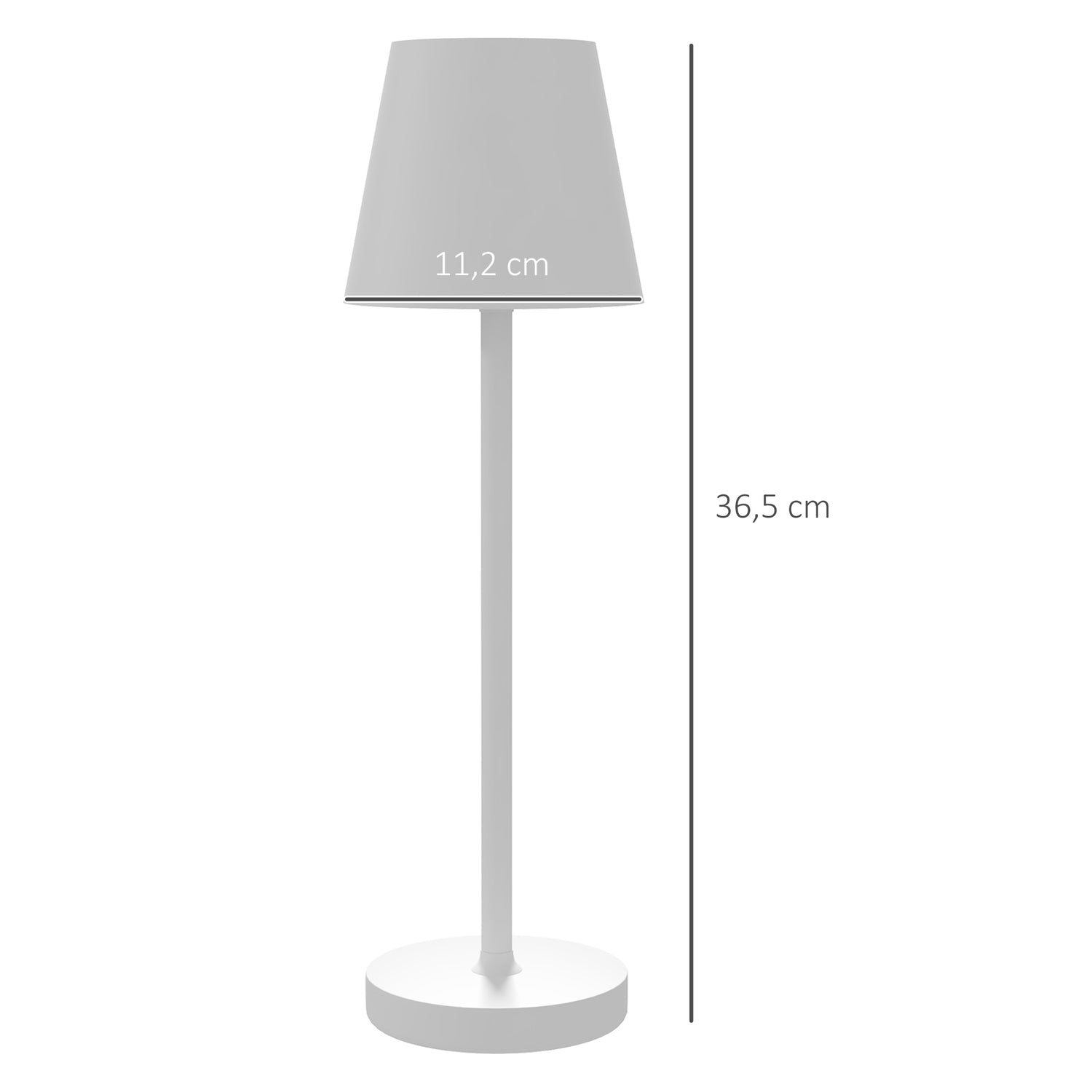 Draagbare metalen USB-bureaulamp – Oplaadbaar, 3 lichtstanden
