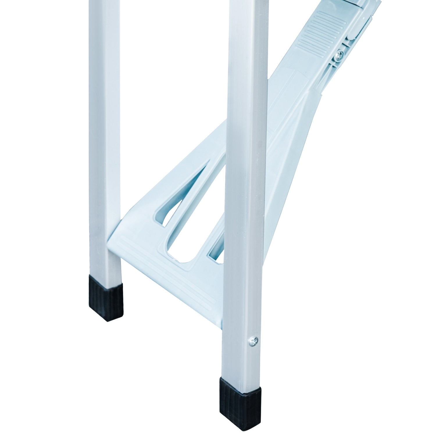 Draagbare opklapbare aluminium tafel met zitjes, zilver, 85x68 cm