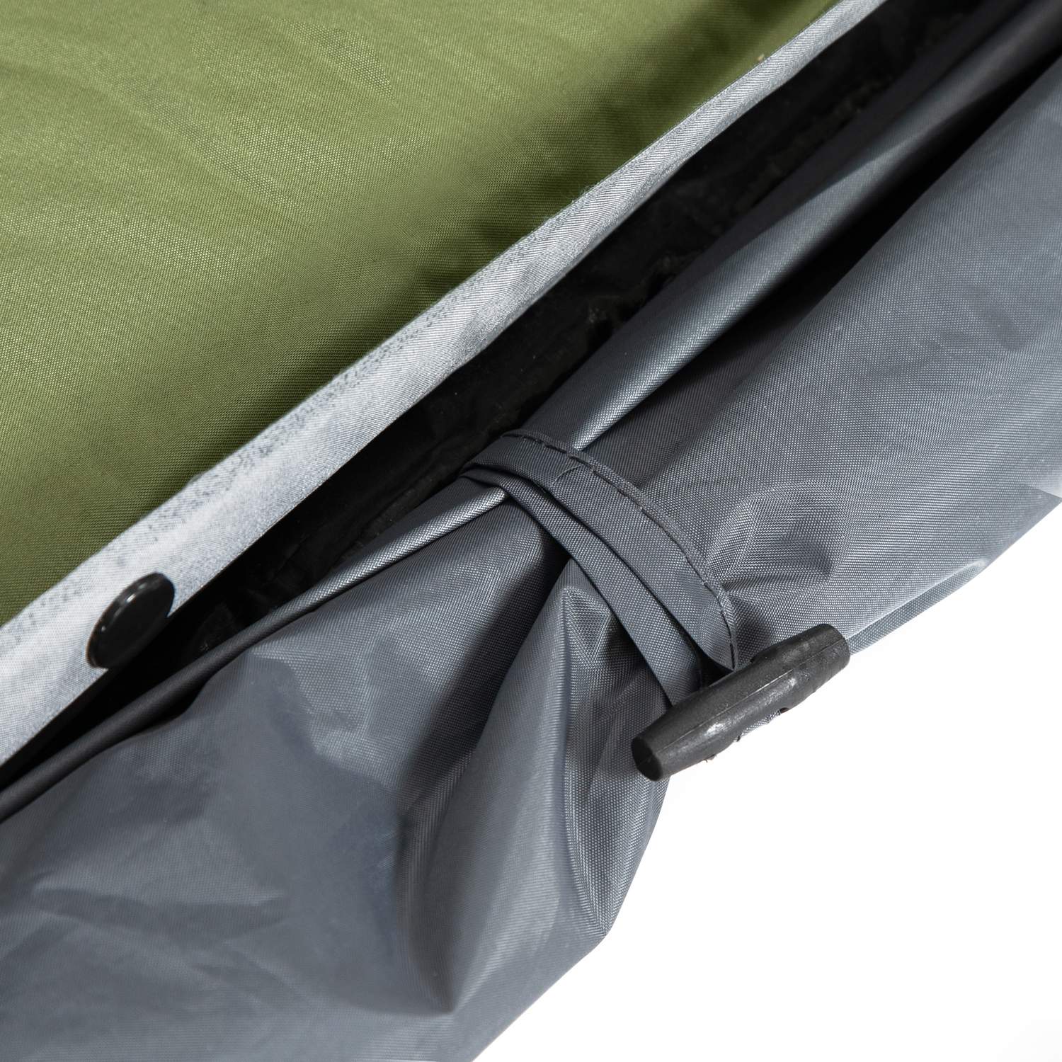 Camping koepeltent met luchtmatras, 2 personen, grijs