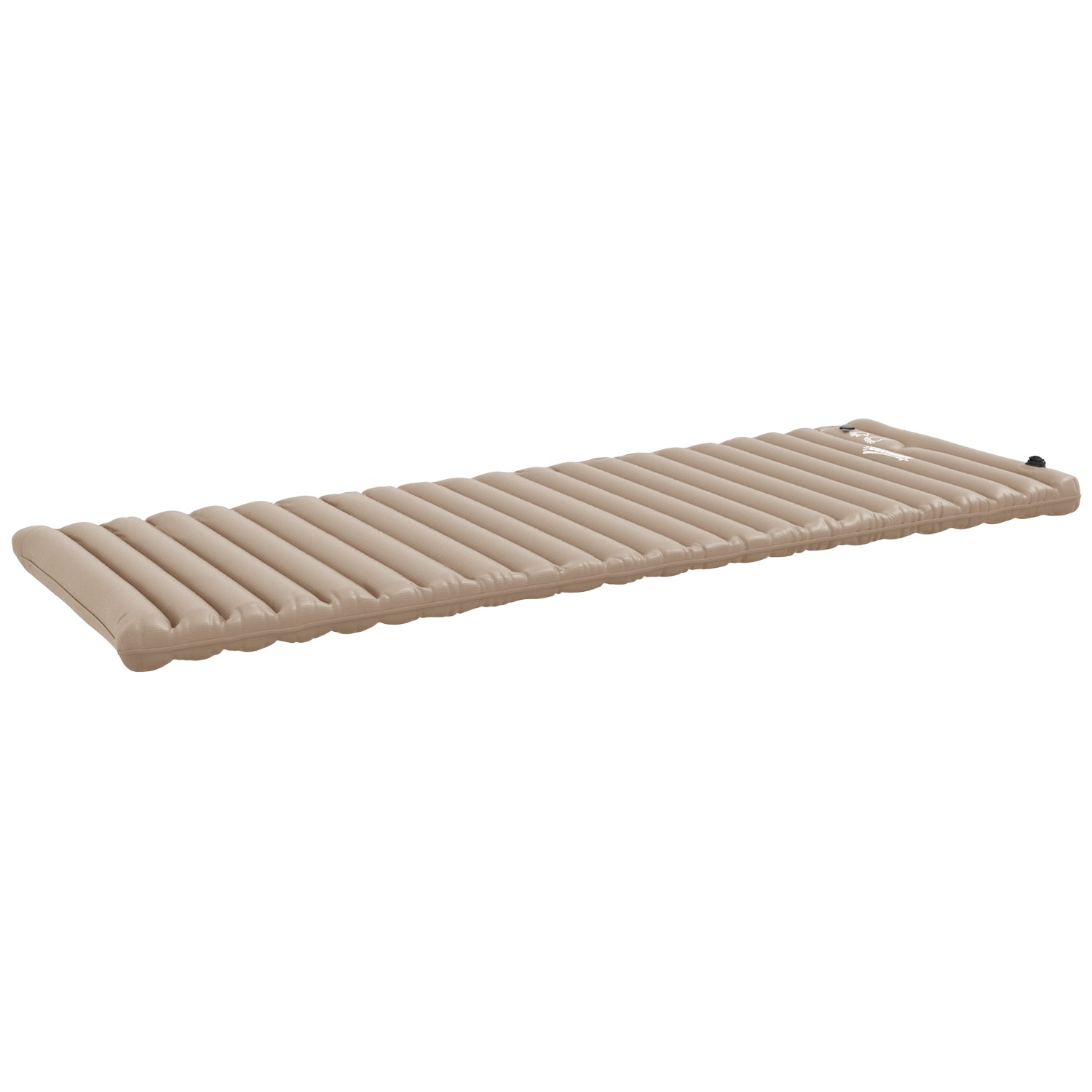 Kampeerluchtbed Met Voetpomp, Waterafstotend, Khaki
