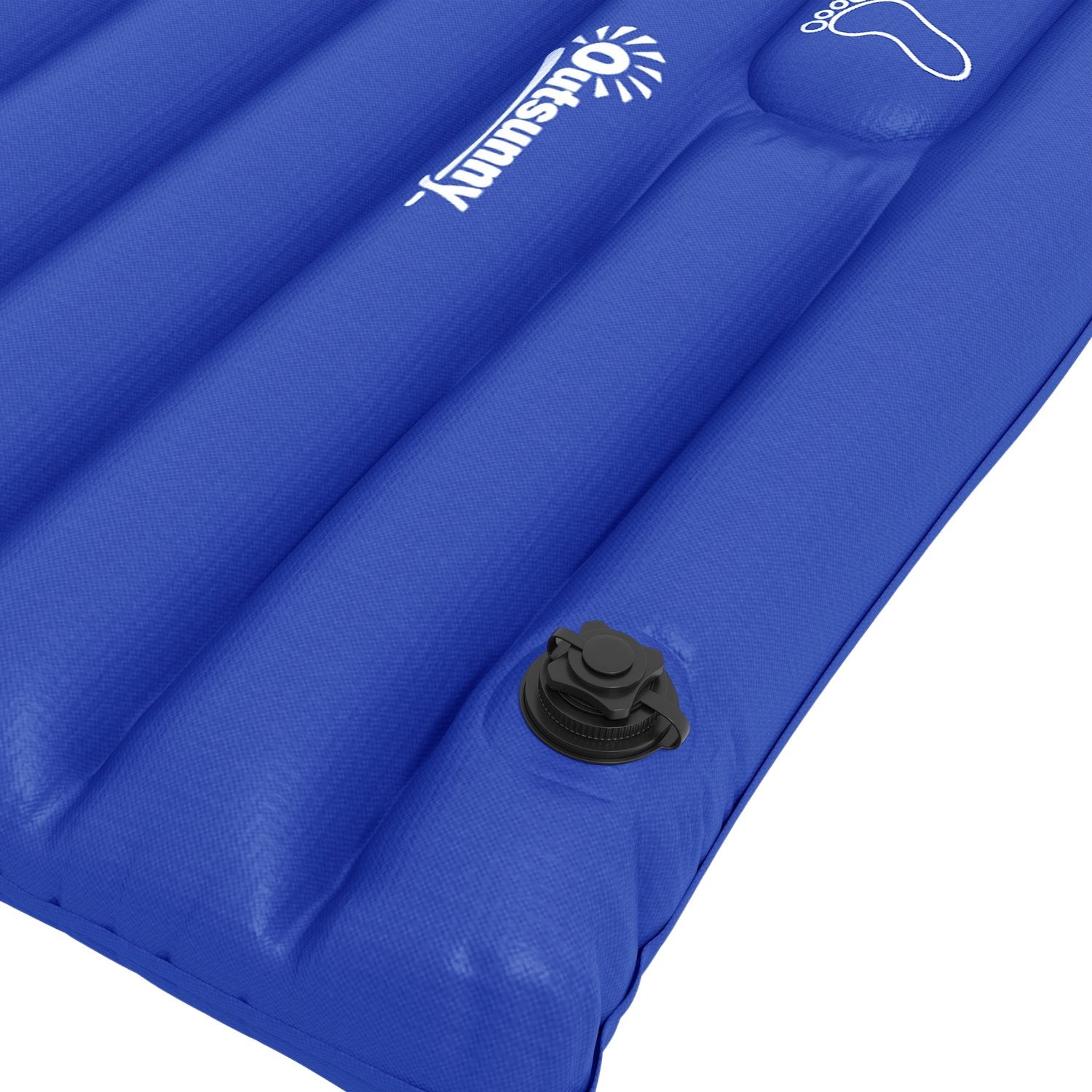 Campingluchtbed met voetpomp, waterafstotend, draagvermogen 120 kg
