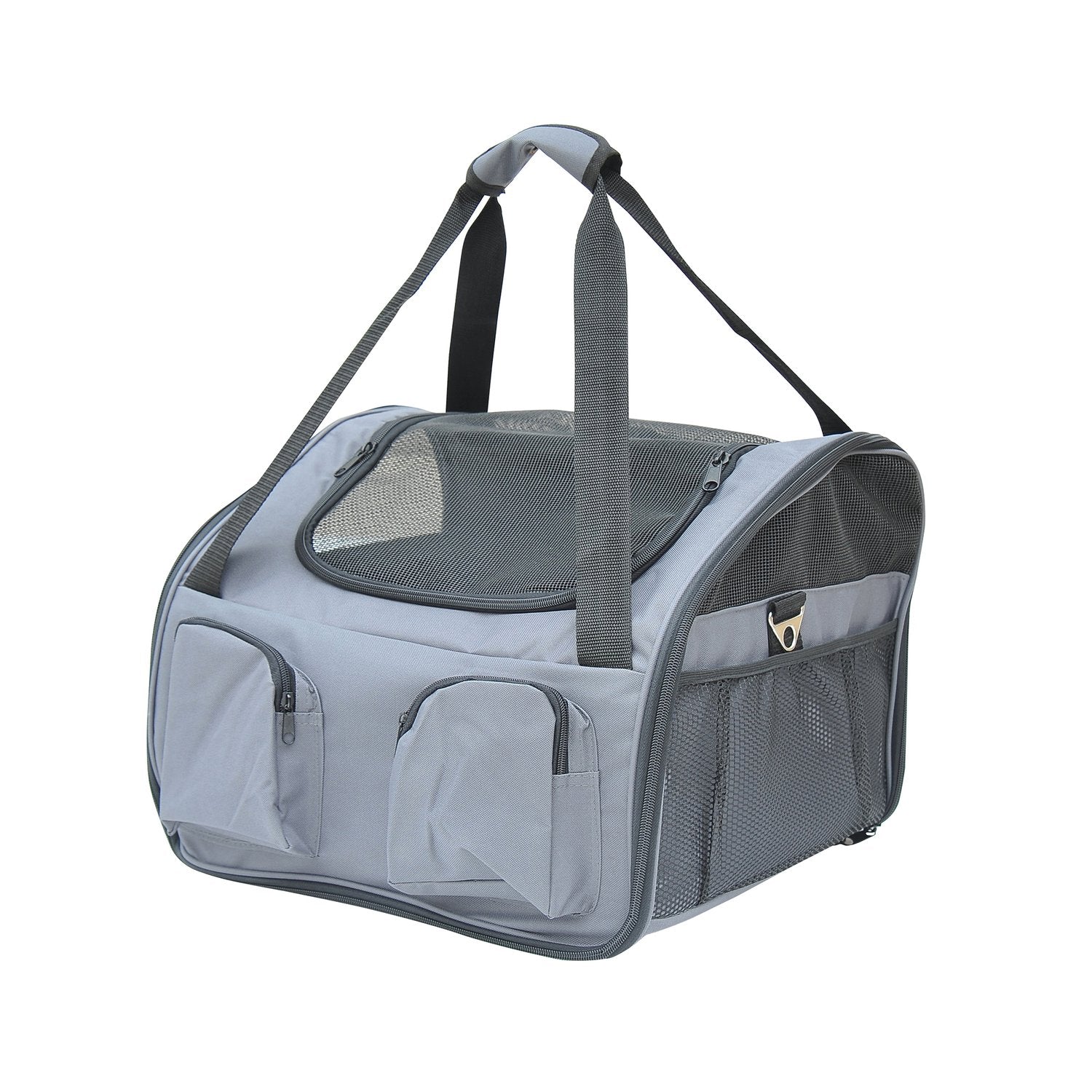 Hondenbenches – Draagbare Oxford transporttas, Grijs, 41x34x30 cm