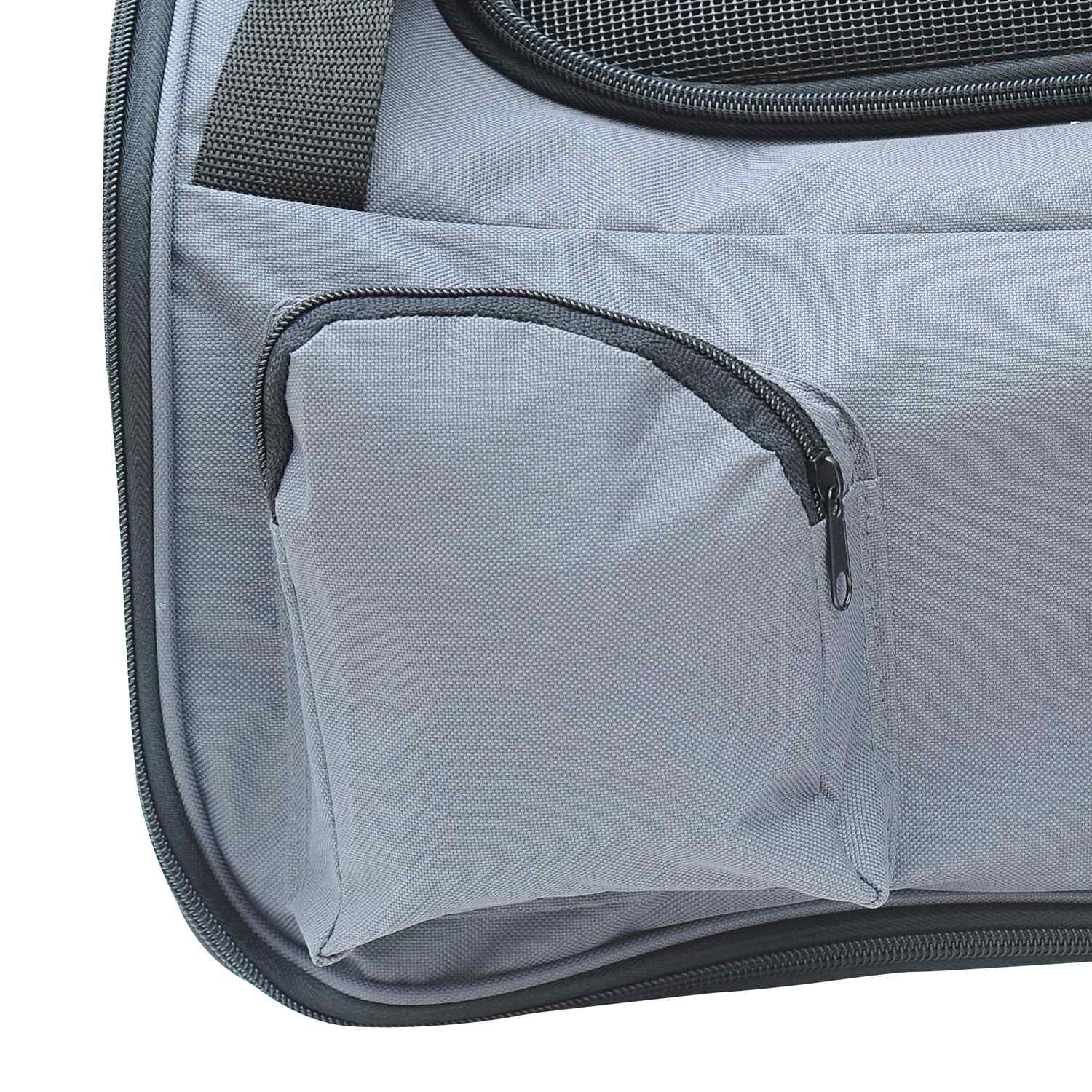 Hondenbenches – Draagbare Oxford transporttas, Grijs, 41x34x30 cm