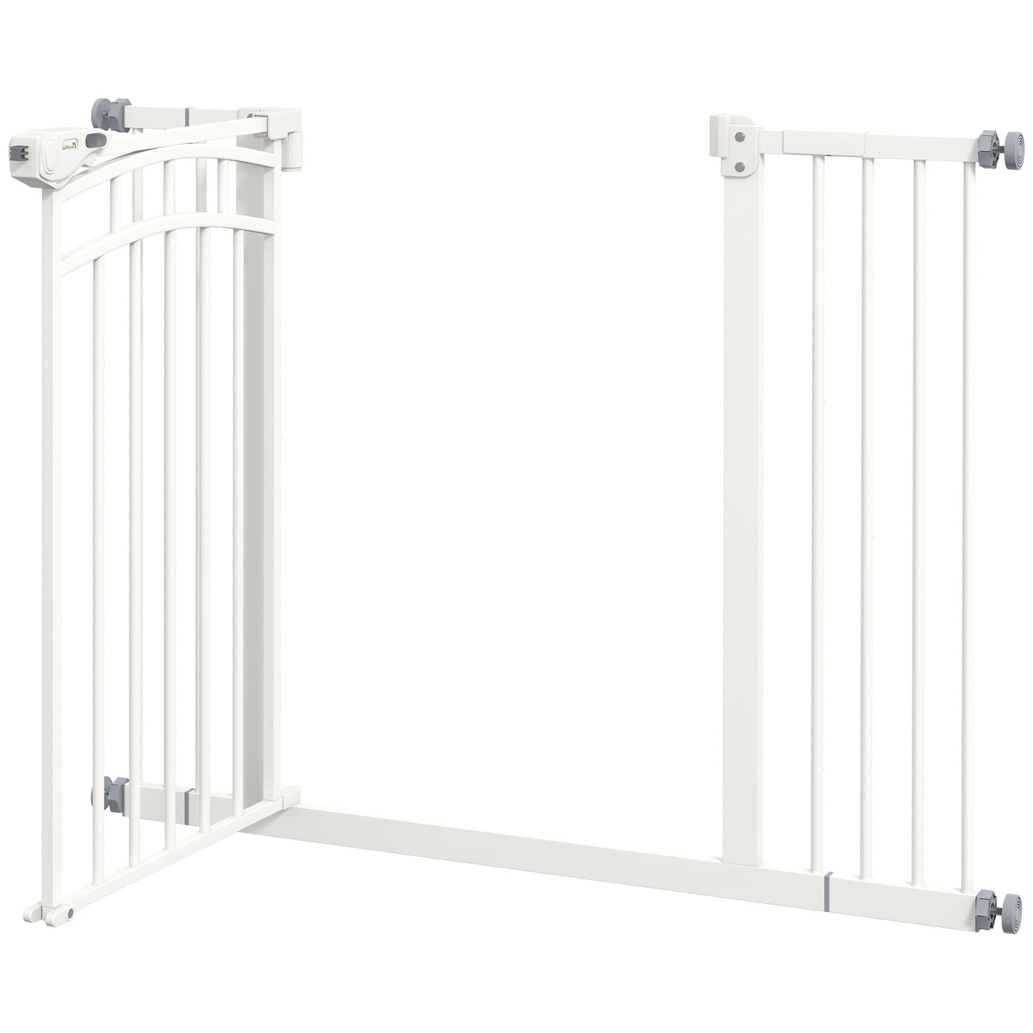 Dog Gate Barriär, Auto-Close, 74-100 Cm, Ingen borrinstallation