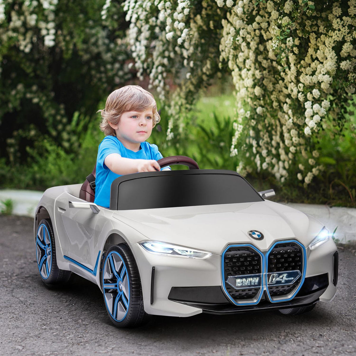 Elektrische kinderauto met afstandsbediening, koplampen, MP3 & 3-5 km/u