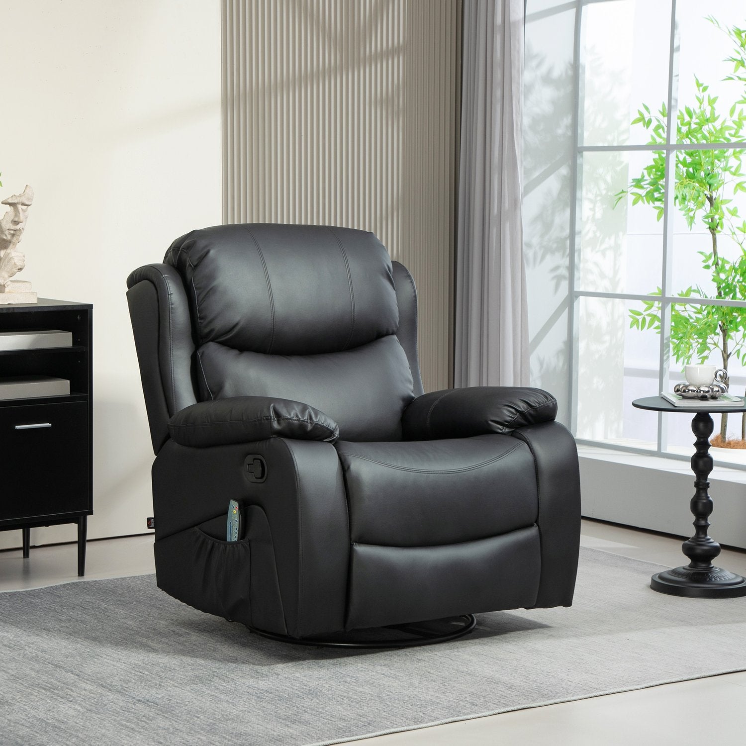 Elektrische relaxfauteuil met massage- en warmtefunctie