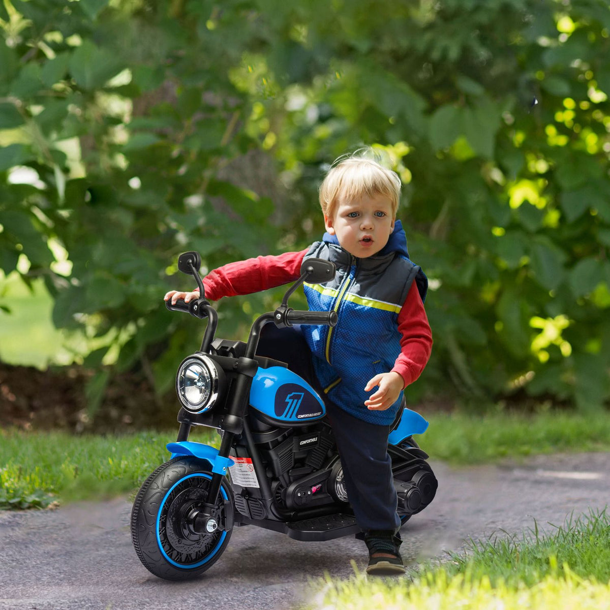 Elektrische kindermotor, afneembare zijwielen, leeftijd 1,5-3 jaar