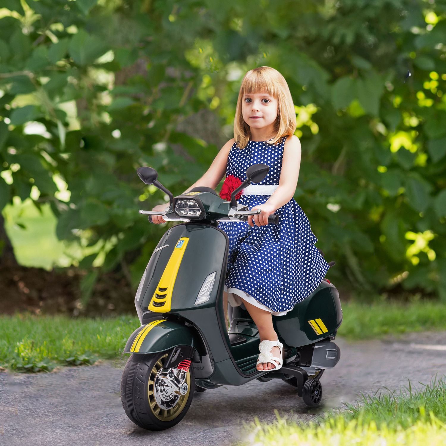 Elektrische motorfiets voor kinderen met MP3, LED, 3-6 jaar