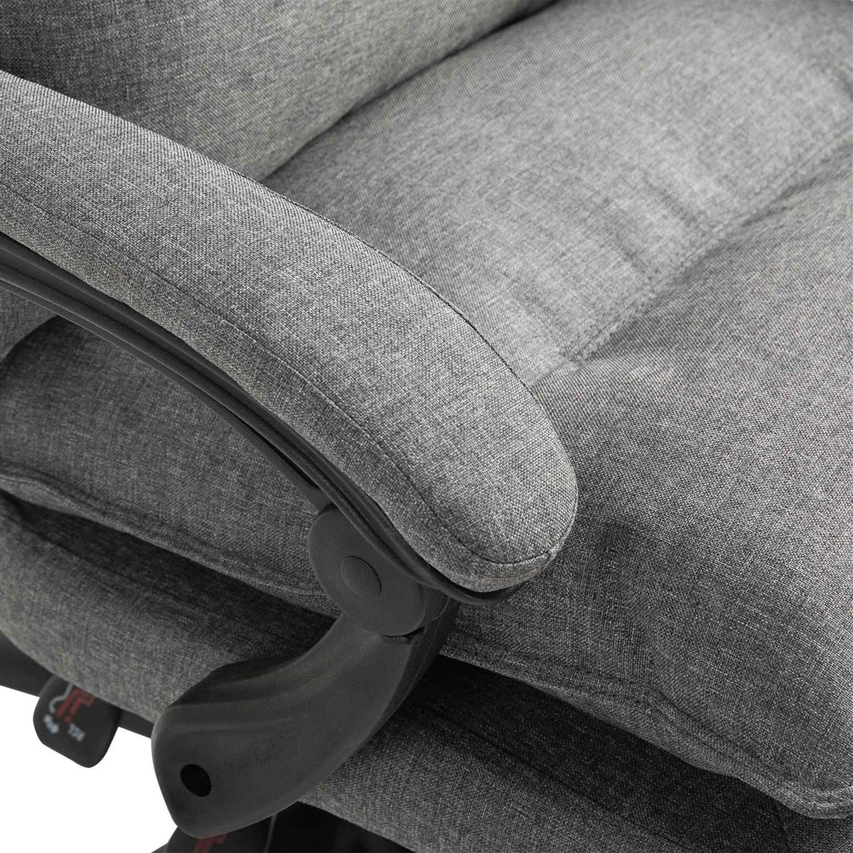 Ergonomische grijze draaibare gamestoel, in hoogte verstelbaar, nylon