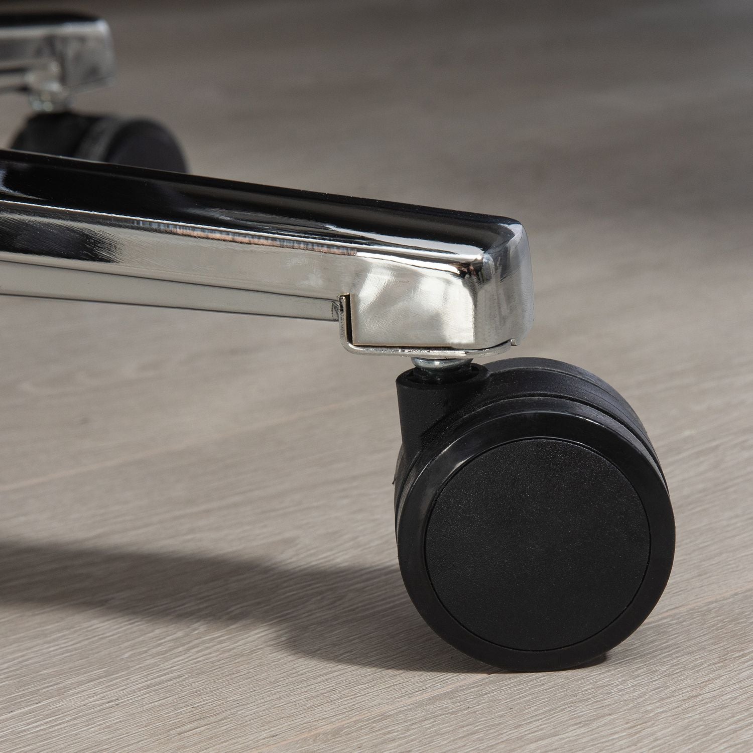 Ergonomischer Bürostuhl, wippend, 180 kg Belastung, hellgraues Leder